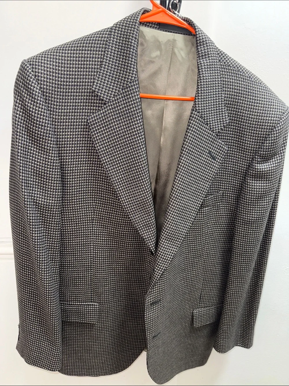 Men's Houndstooth Sport Coat - Black & White